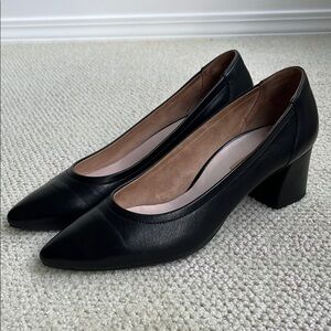 PAUL GREEN Yvette Pump black leather size 9.5/7 (USA/UK)
